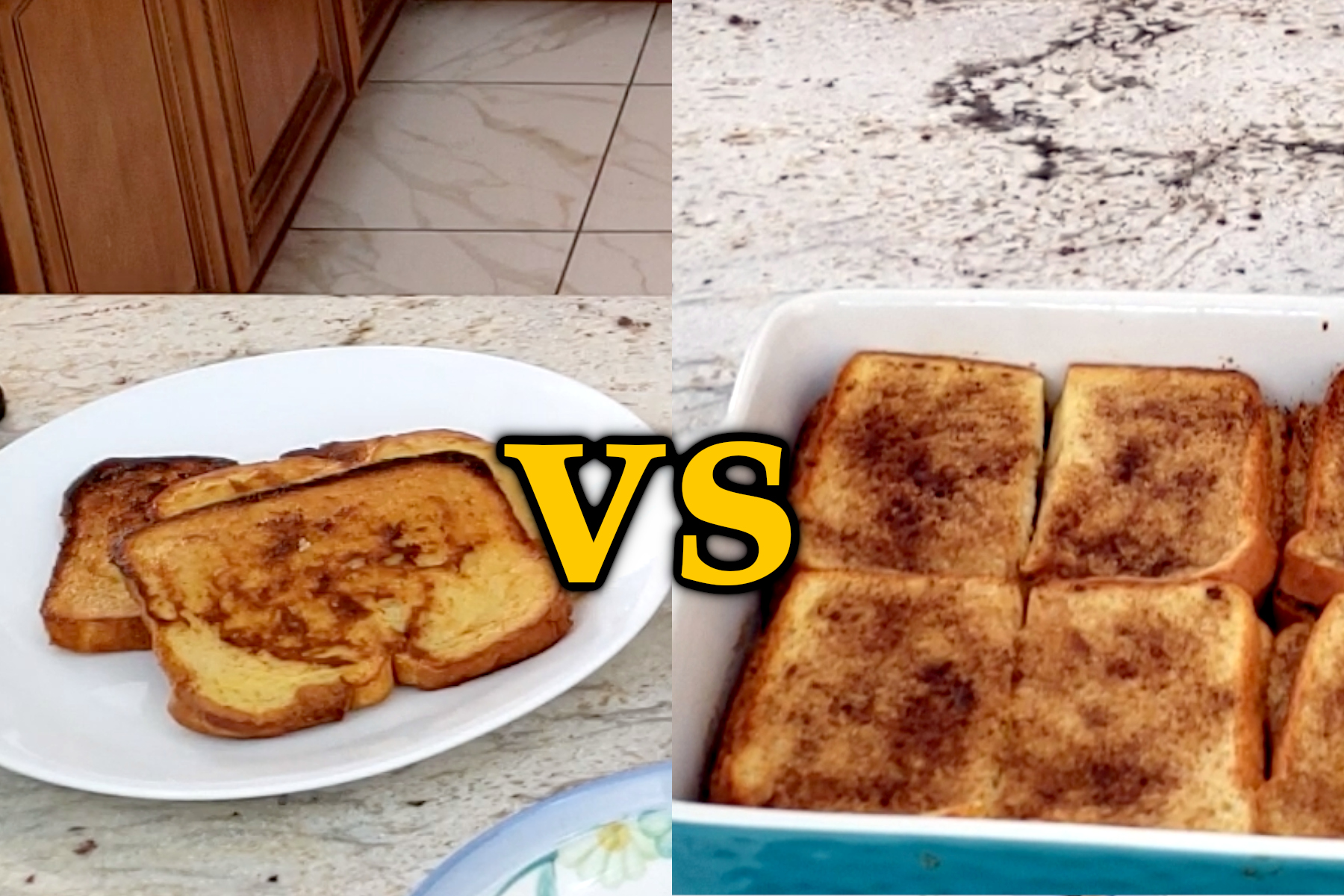 Can an Oven Baked French Toast Compare with the More Popular Skillet